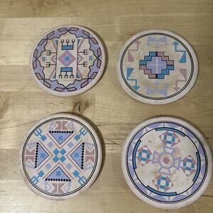 Set of Vintage Southwestern Style Coasters
